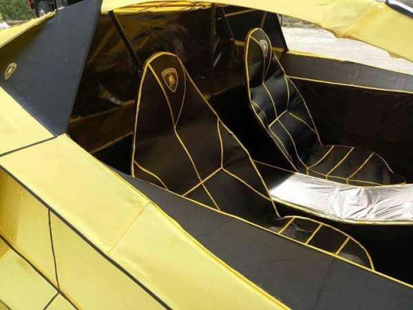 копия Lamborghini из бумаги