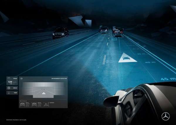 Футуристические фары-проекторы можно будет включить в комплектацию при заказе автомобиля Mercedes