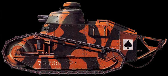 ft 17 renault легкий танк компании Рено